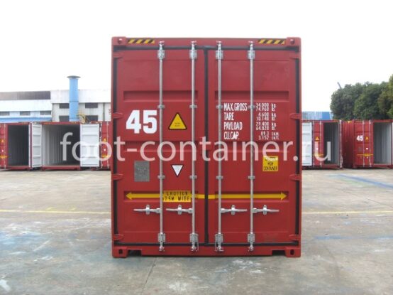 Сухогрузный морской контейнер 45 футов высокий и широкий (45′ High Cube Pallet Wide | 45′ HCPW) НОВЫЙ (Фото 8)
